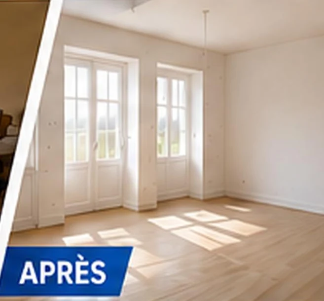 Pièce propre après l’intervention